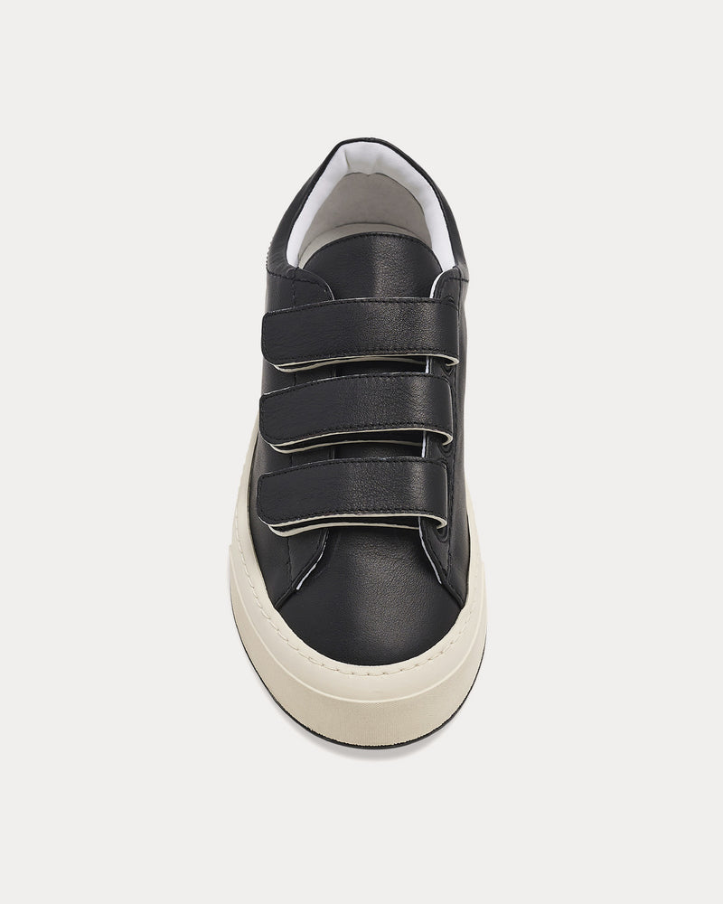 The Row Dean Strappy Suede Black / White Low Top Sneakers - 2