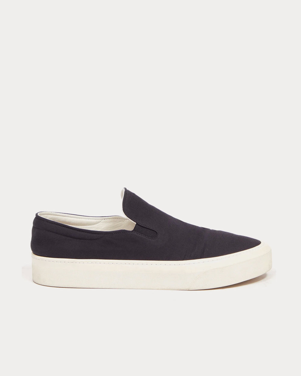 The Row Marie H Canvas Navy Slip On Sneakers - 1