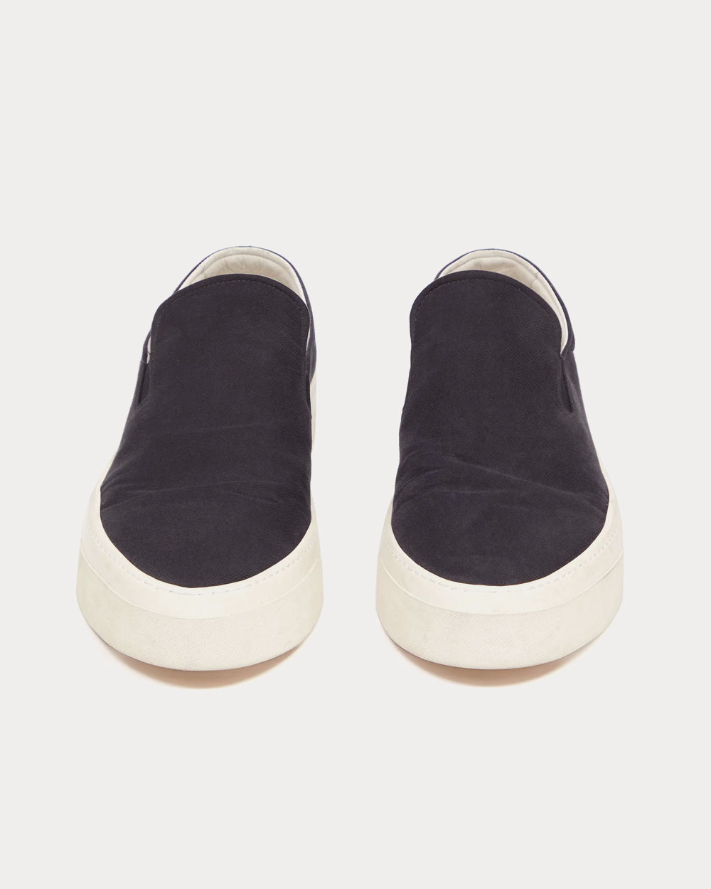 The Row Marie H Canvas Navy Slip On Sneakers - 2