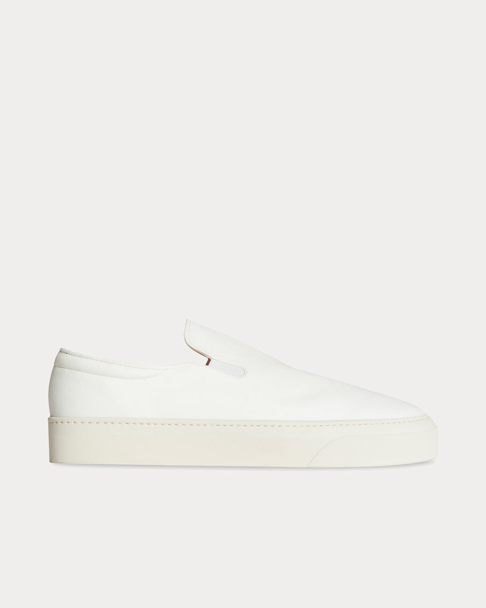 The Row Marie H Canvas Ivory Slip On Sneakers - 1