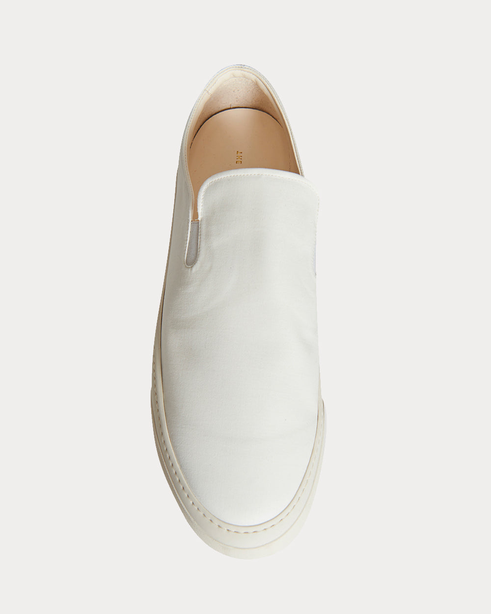 The Row Marie H Canvas Ivory Slip On Sneakers - 3