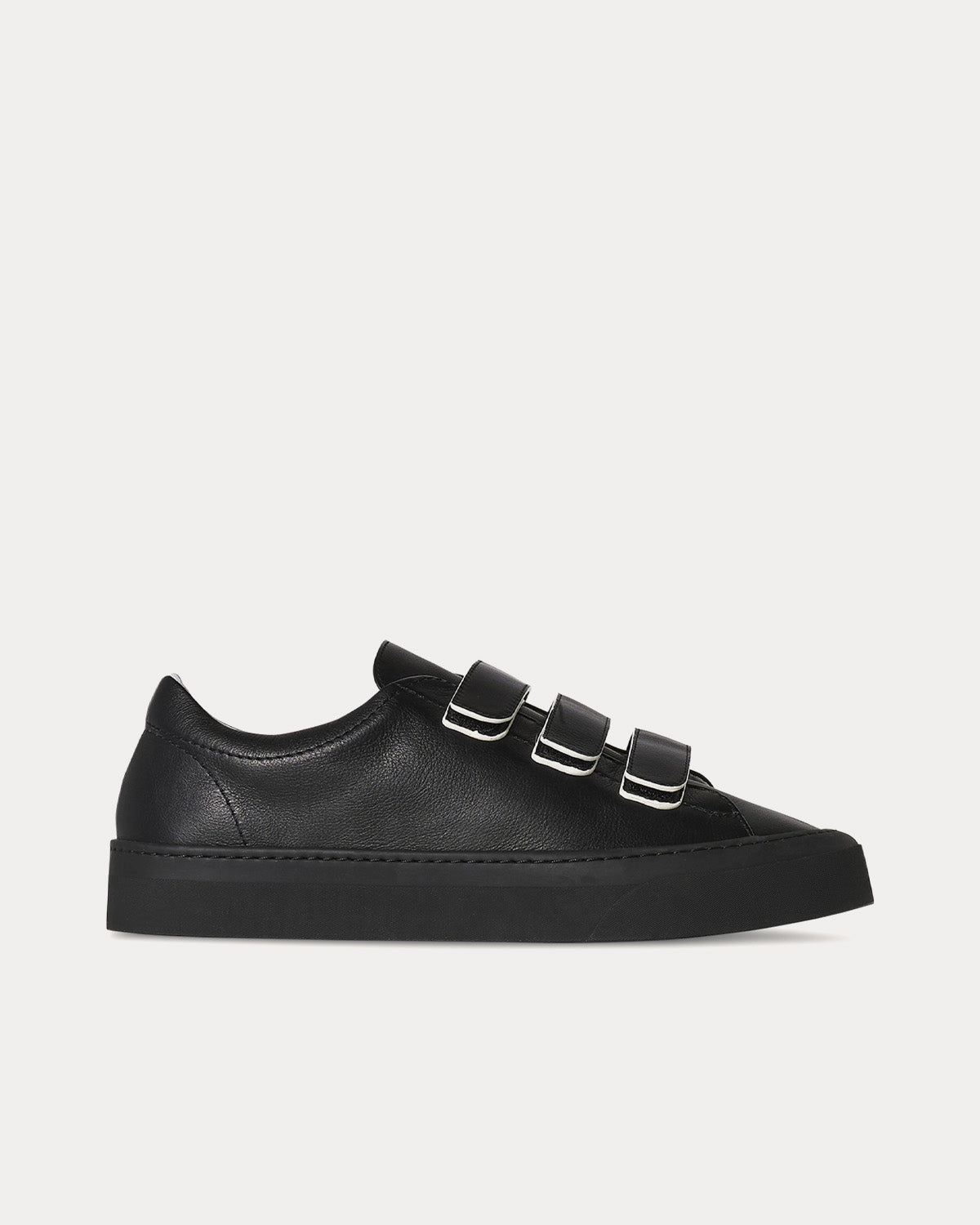 The Row Dean Strappy Suede Black Low Top Sneakers - Sneak in Peace