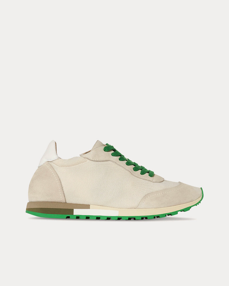 The Row Owen Runner in Mesh & Suede Mint Low Top Sneakers - 1