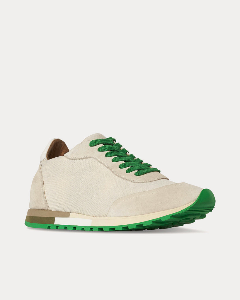 The Row Owen Runner in Mesh & Suede Mint Low Top Sneakers - Sneak