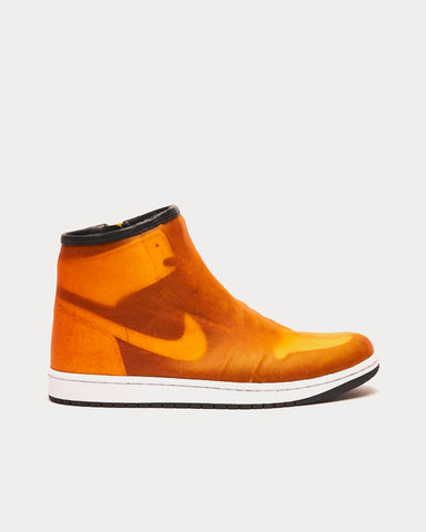 The Shoe Surgeon J1 Orange Apparition High Top Sneakers