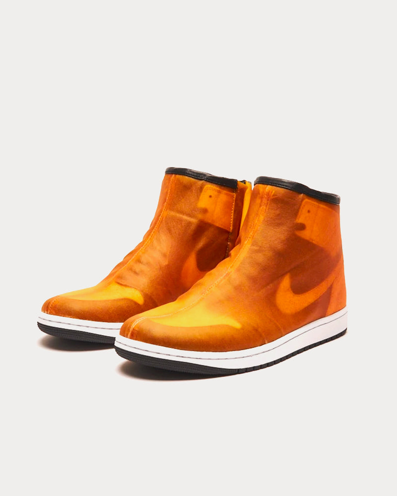 The Shoe Surgeon J1 Orange Apparition High Top Sneakers - 2