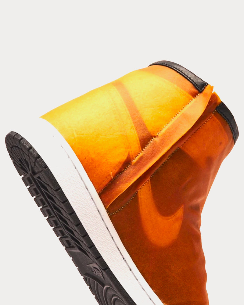 The Shoe Surgeon J1 Orange Apparition High Top Sneakers - 4