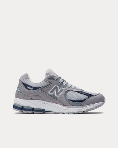 New Balance x thisisneverthat 2002r Grey with Team Navy and Rain Cloud Low Top Sneakers