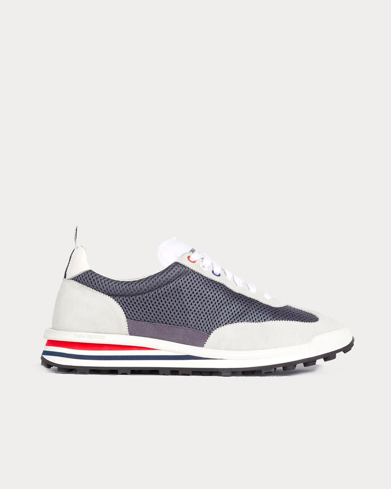 Thom Browne Tech Runner Dark Grey Low Top Sneakers - 1