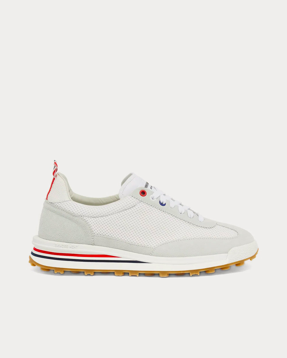 Thom Browne Tech Runner White Low Top Sneakers - 1