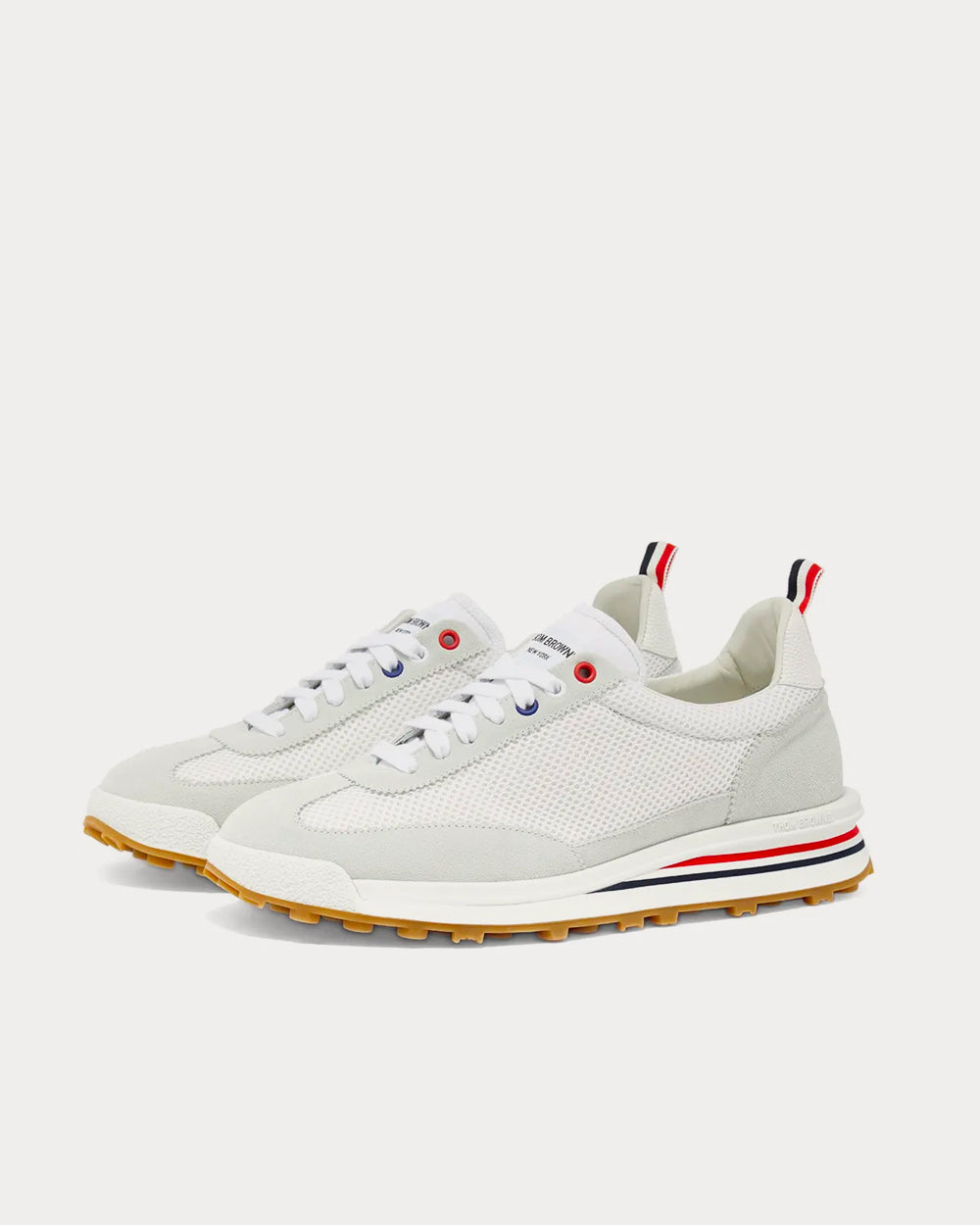 Thom Browne Tech Runner White Low Top Sneakers - 2