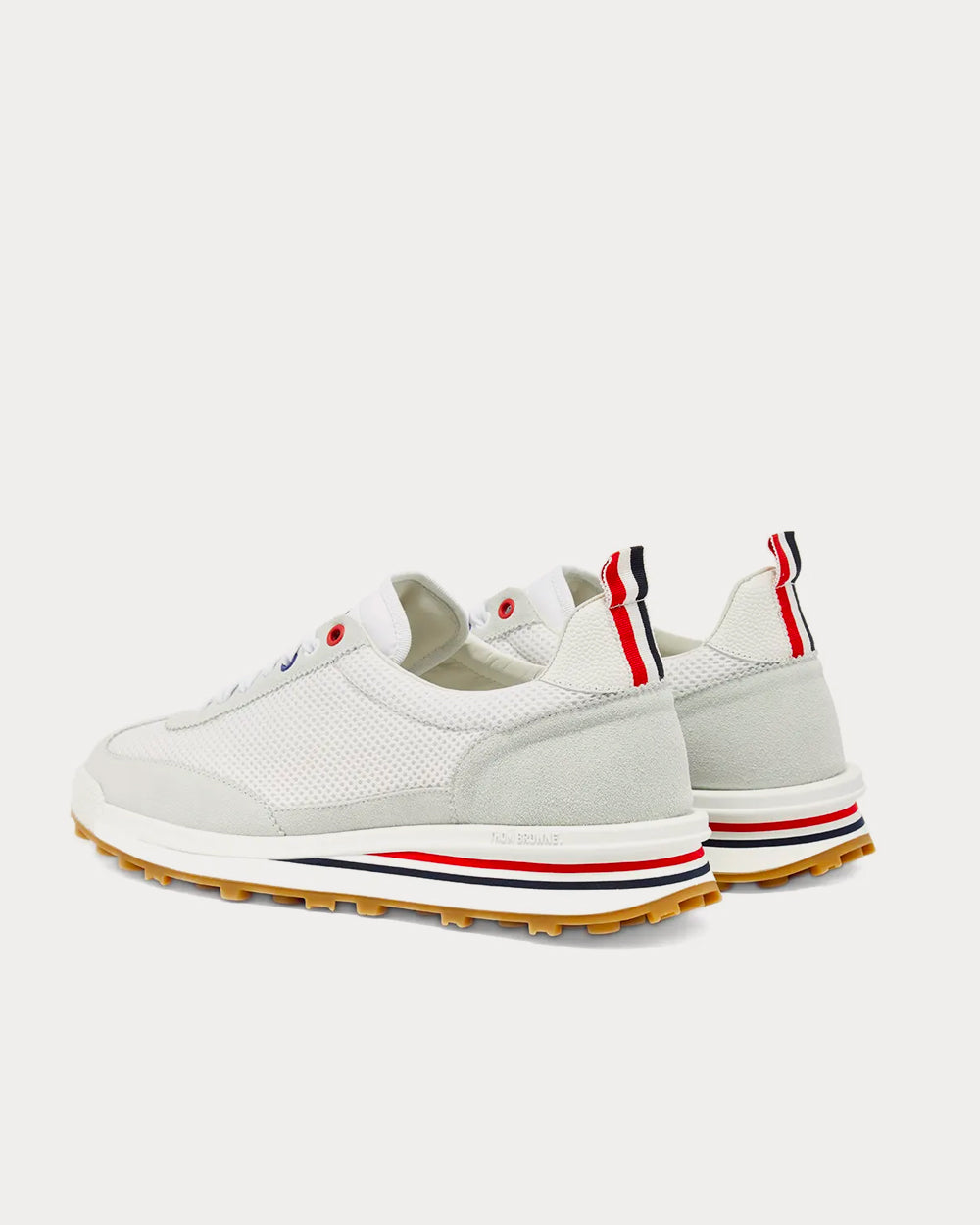 Thom Browne Tech Runner White Low Top Sneakers - 3