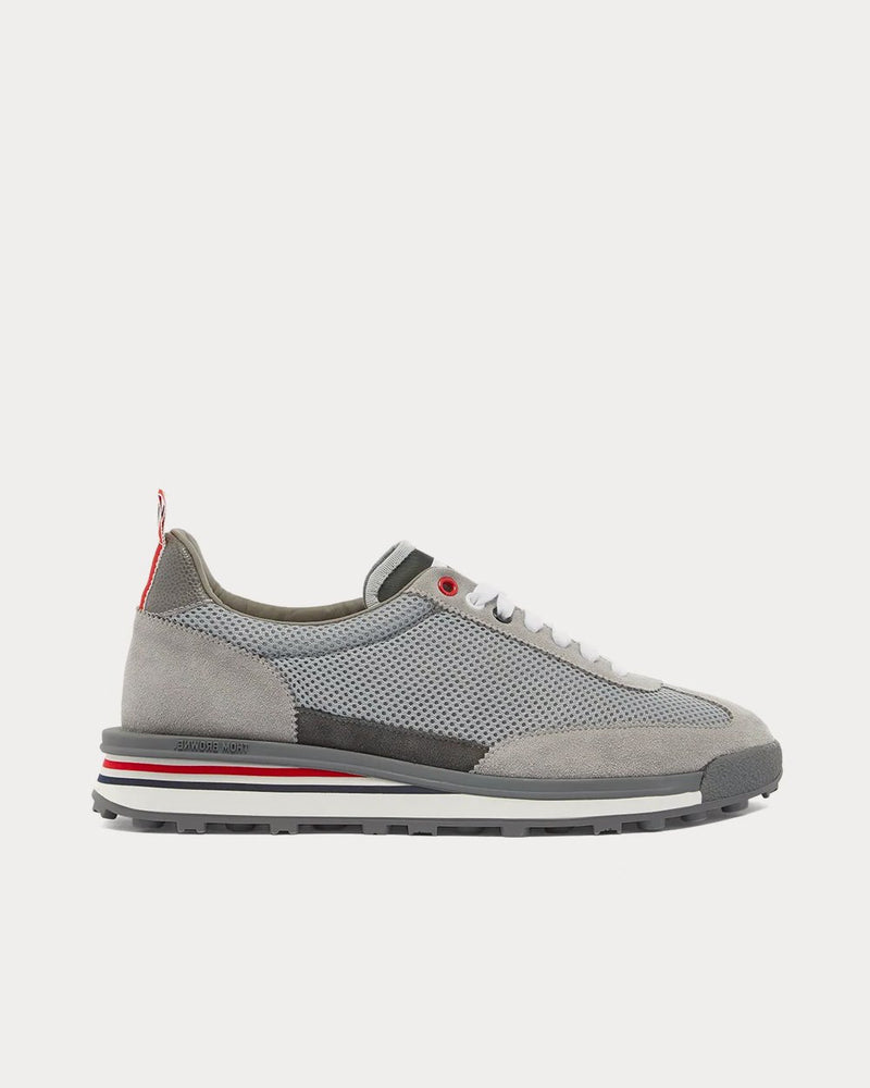 Thom Browne Tech Runner Tessuto Mesh Dark Grey Low Top Sneakers - 1