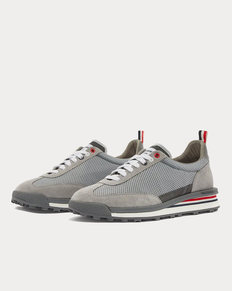 Thom Browne Tech Runner Tessuto Mesh Dark Grey Low Top Sneakers - 3