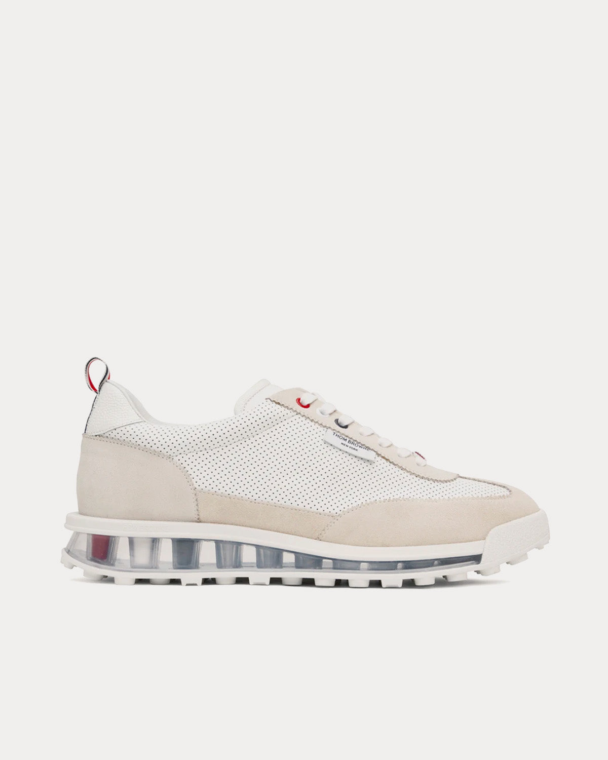 Thom Browne Tech Runner Clear Sole White / Beige Low Top