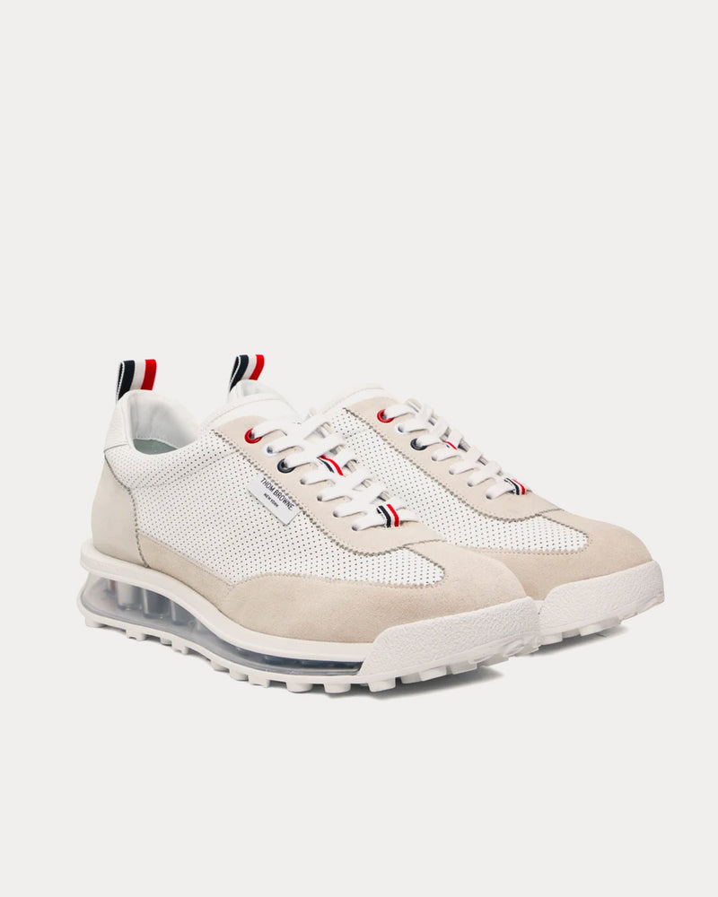 Thom Browne Tech Runner Clear Sole White / Beige Low Top Sneakers - 2