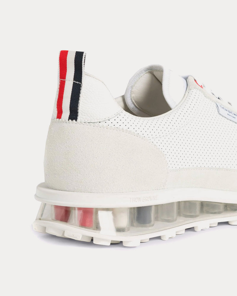 Thom Browne Tech Runner Clear Sole White / Beige Low Top Sneakers - 3