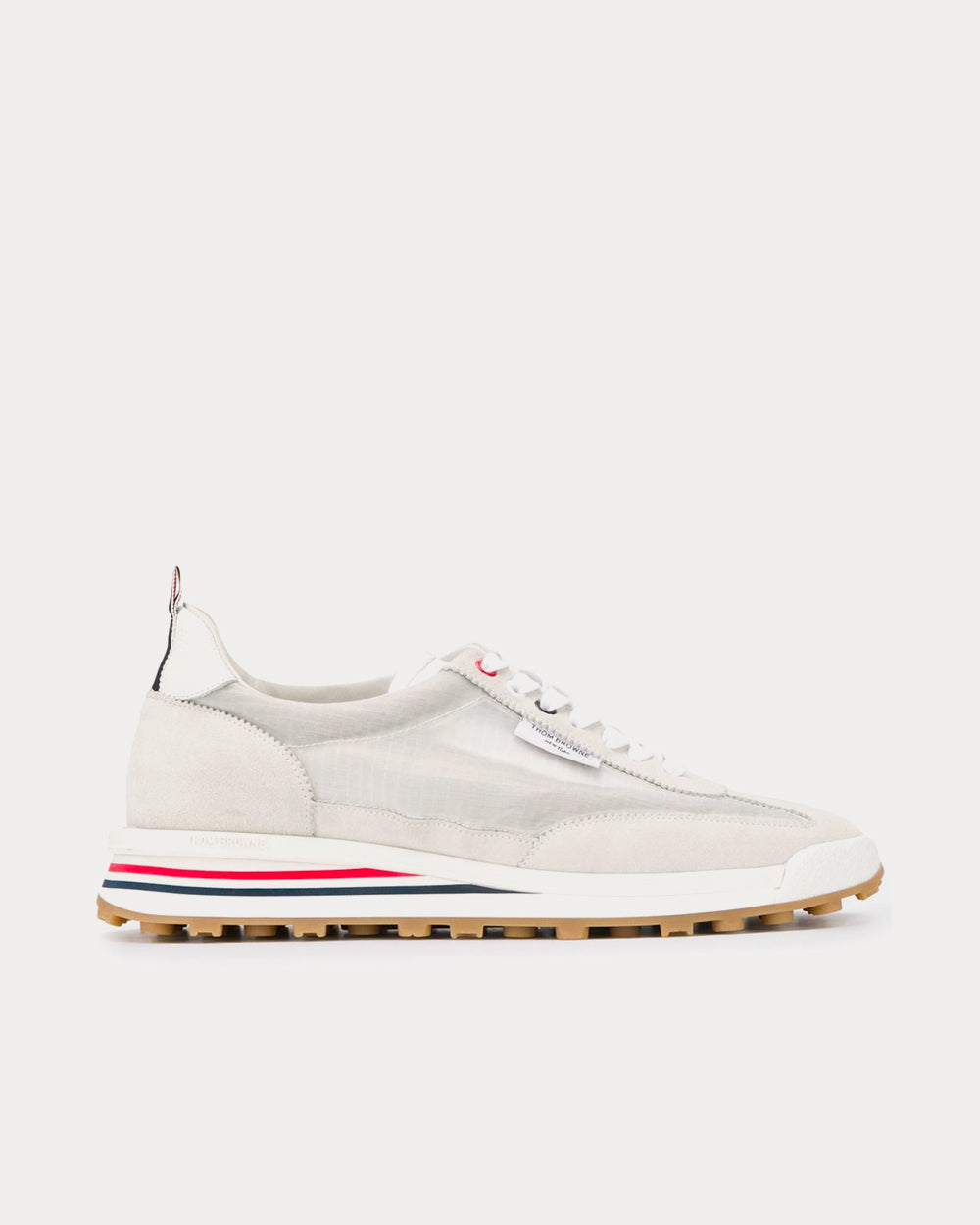 Thom Browne Ripstop Unlined Tech Runner White Low Top Sneakers - 1