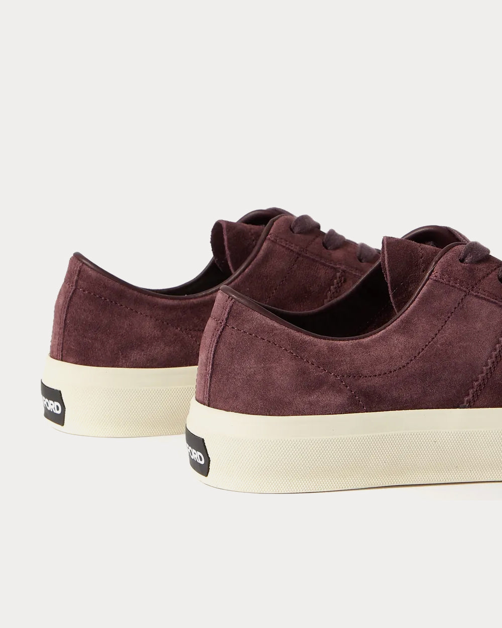 Tom Ford Cambridge Suede Purple Low Top Sneakers - 4