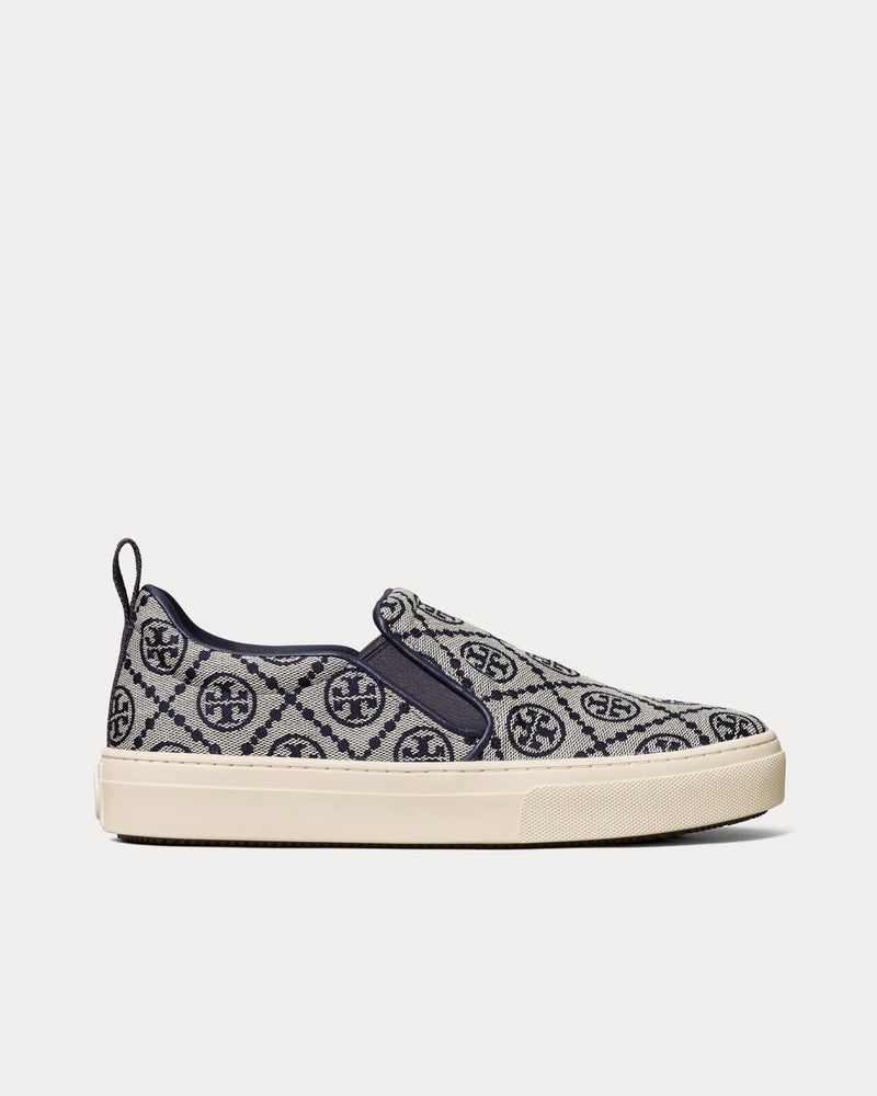 Tory Burch T Monogram Navy / Perfect Navy Slip On Sneakers - 1