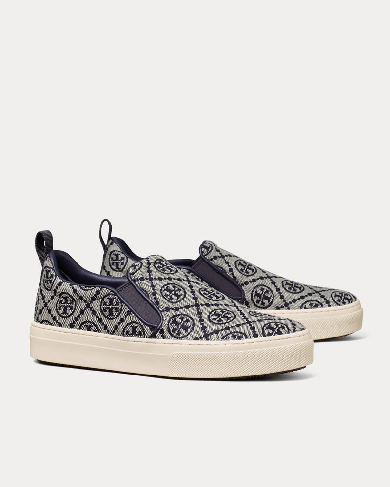 Tory Burch T Monogram Navy / Perfect Navy Slip On Sneakers - 3