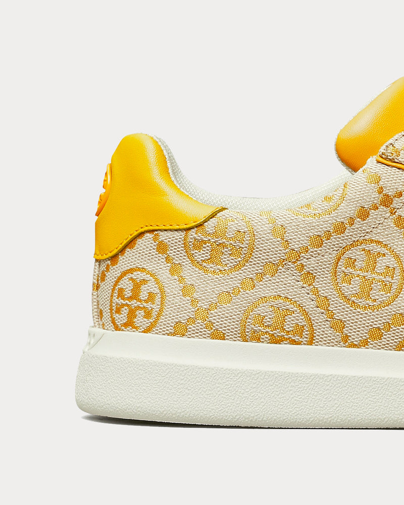 Tory Burch T Monogram Goldfinch Low Top Sneakers - 4