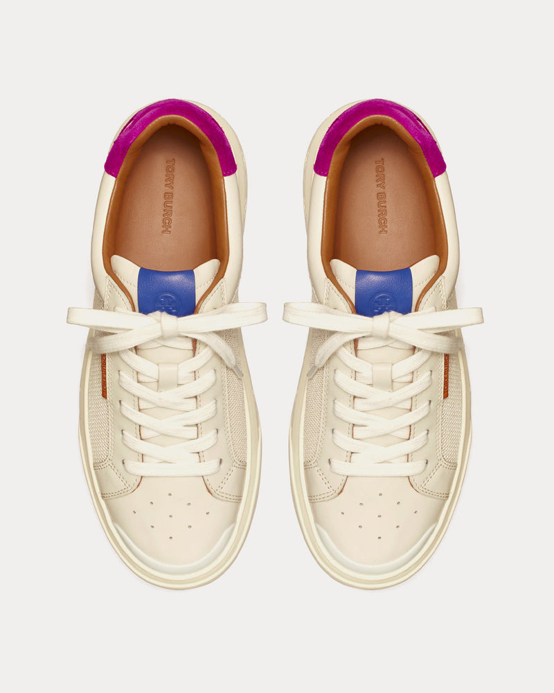 Tory Burch Ladybug Off White / Prickly Pear Low Top Sneakers - 2