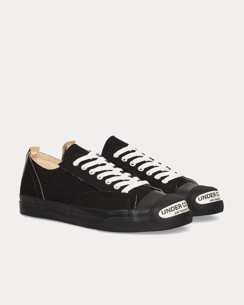 Undercover Canvas Black Low Top Sneakers - 2