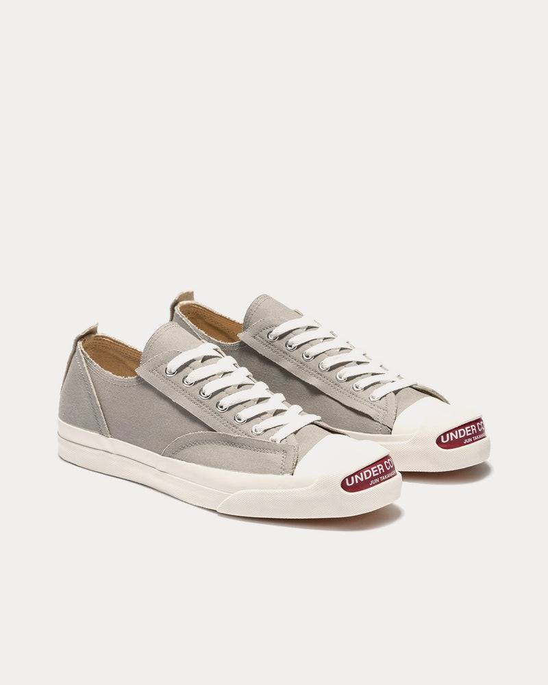 Undercover Canvas Grey Low Top Sneakers - 4