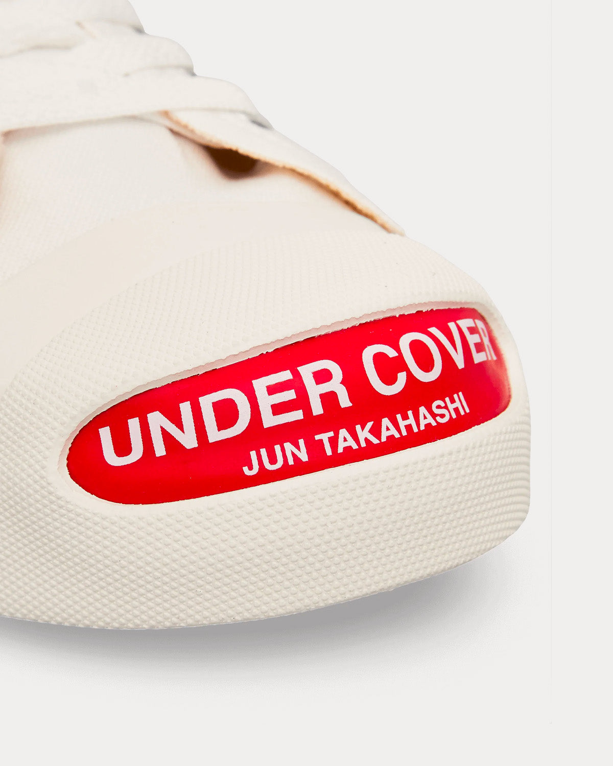 Undercover Canvas White Low Top Sneakers - 5