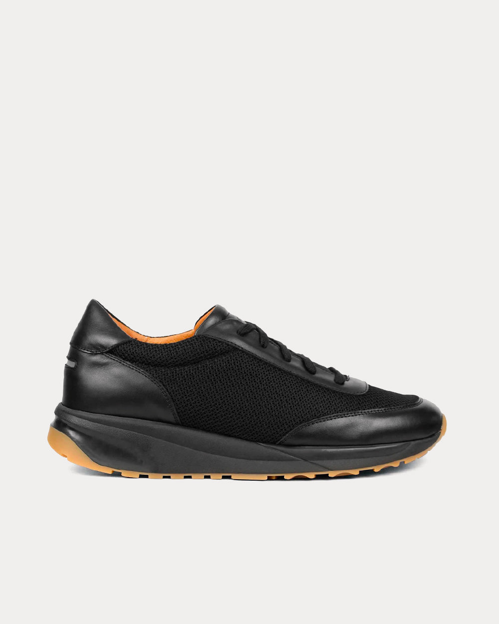 Unseen Footwear Trinity Leather Mesh Black Low Top Sneakers - 1