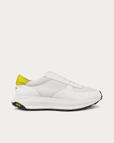 Unseen Footwear Trinity Tech Leather & Mesh White / Yellow Low Top Sneakers