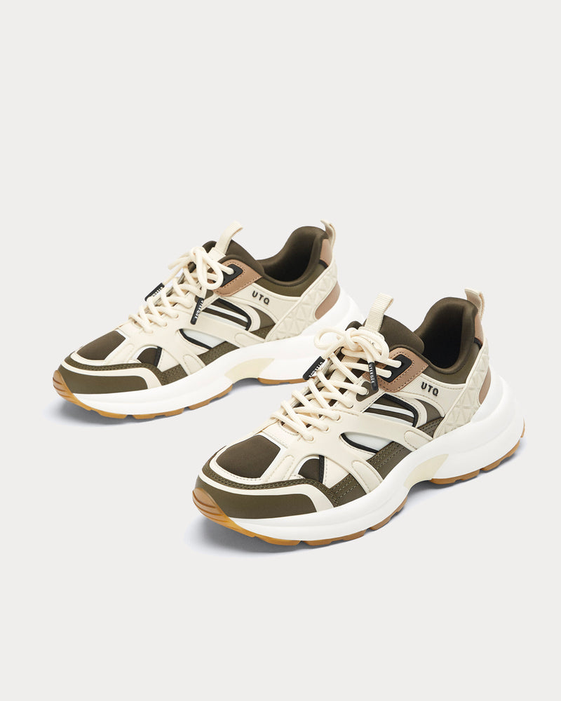 Uterqüe Technical Two Tone Low Top Sneakers - 2