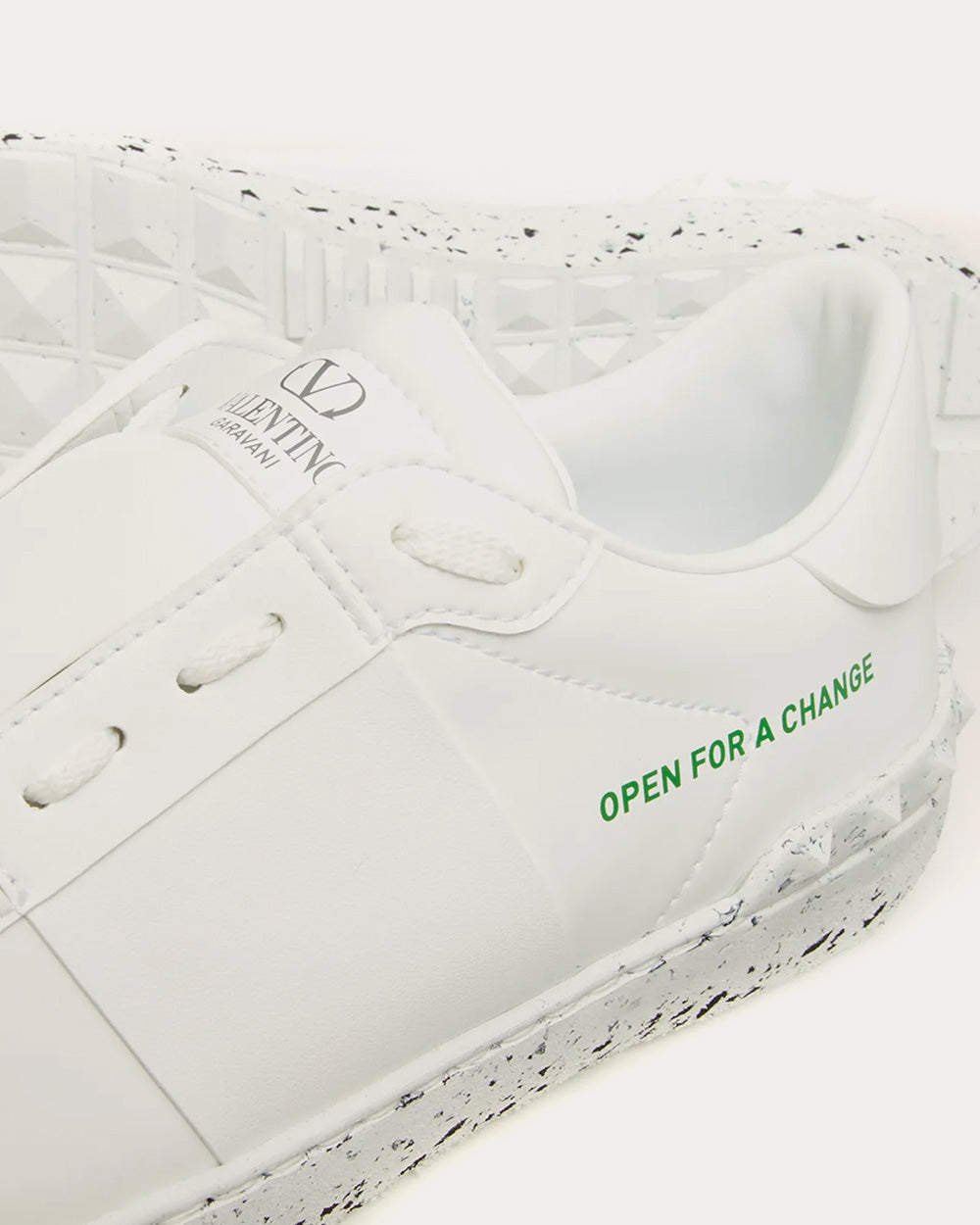 Valentino Open for a Change Bio-Based White Low Top Sneakers - 4