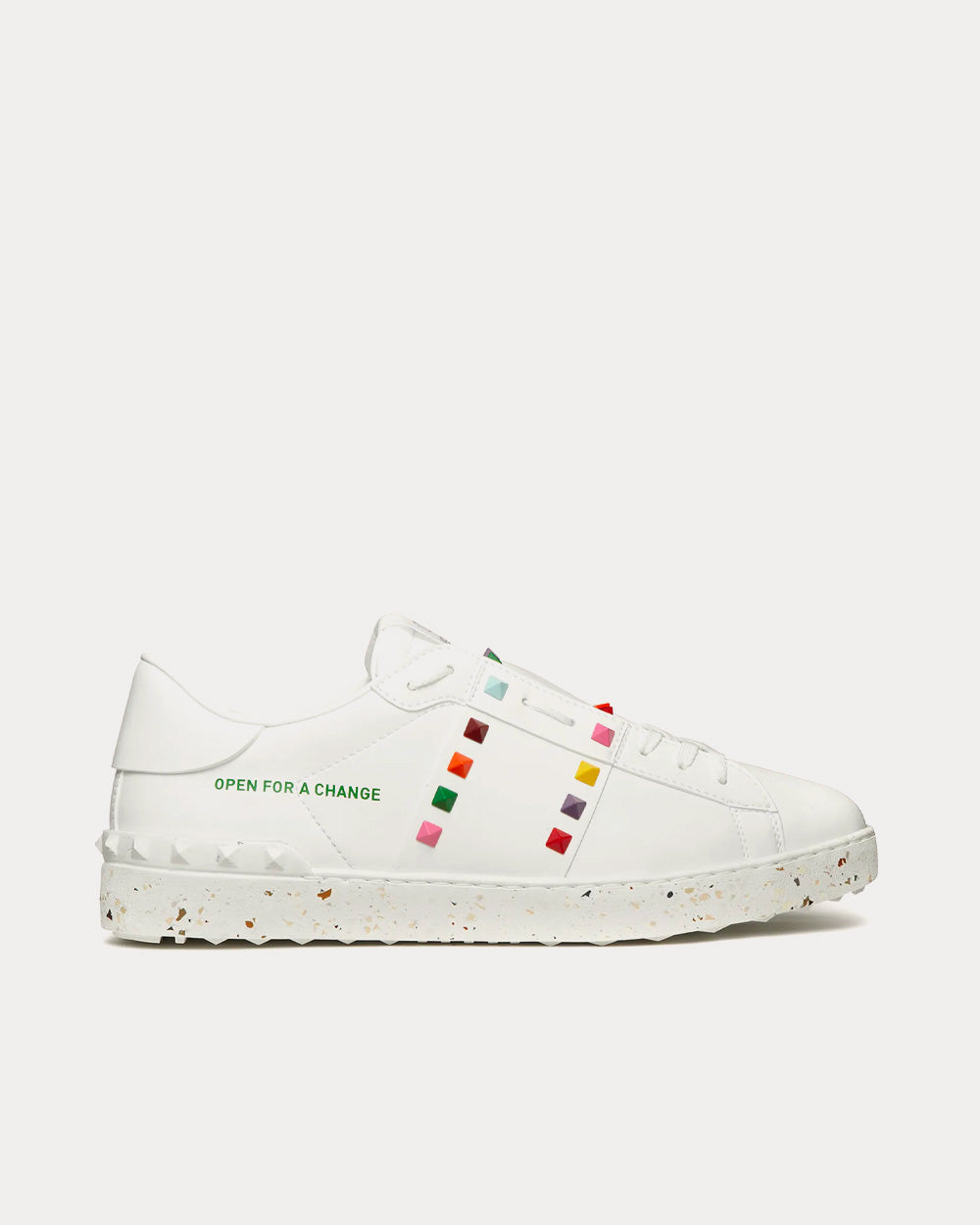 Valentino Open for a Change Bio-Based White / Multi Low Top Sneakers - 1