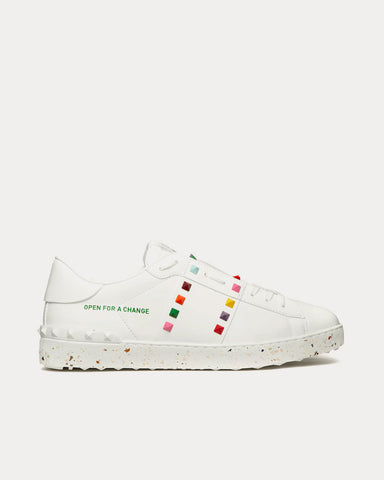 Valentino Open for a Change Bio-Based White / Multi Low Top Sneakers