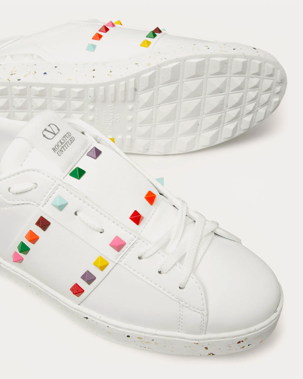 Valentino Open for a Change Bio-Based White / Multi Low Top Sneakers - 4