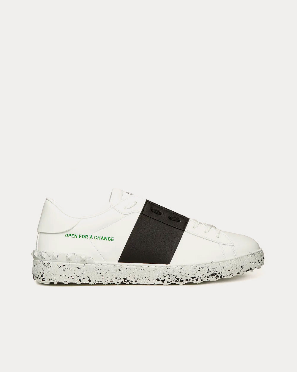 Valentino Open for a Change Bio-Based White / Black Low Top Sneakers - 1