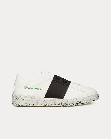 Valentino Open for a Change Bio-Based White / Black Low Top Sneakers