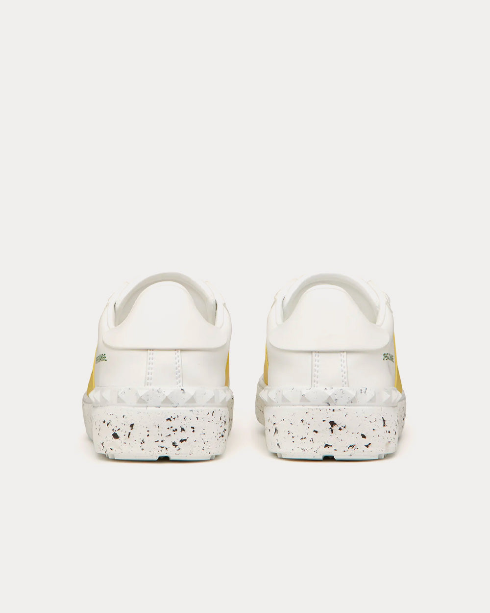 Valentino Open For A Change Bio-Based Material White / Lemon Cream Low Top Sneakers - 4