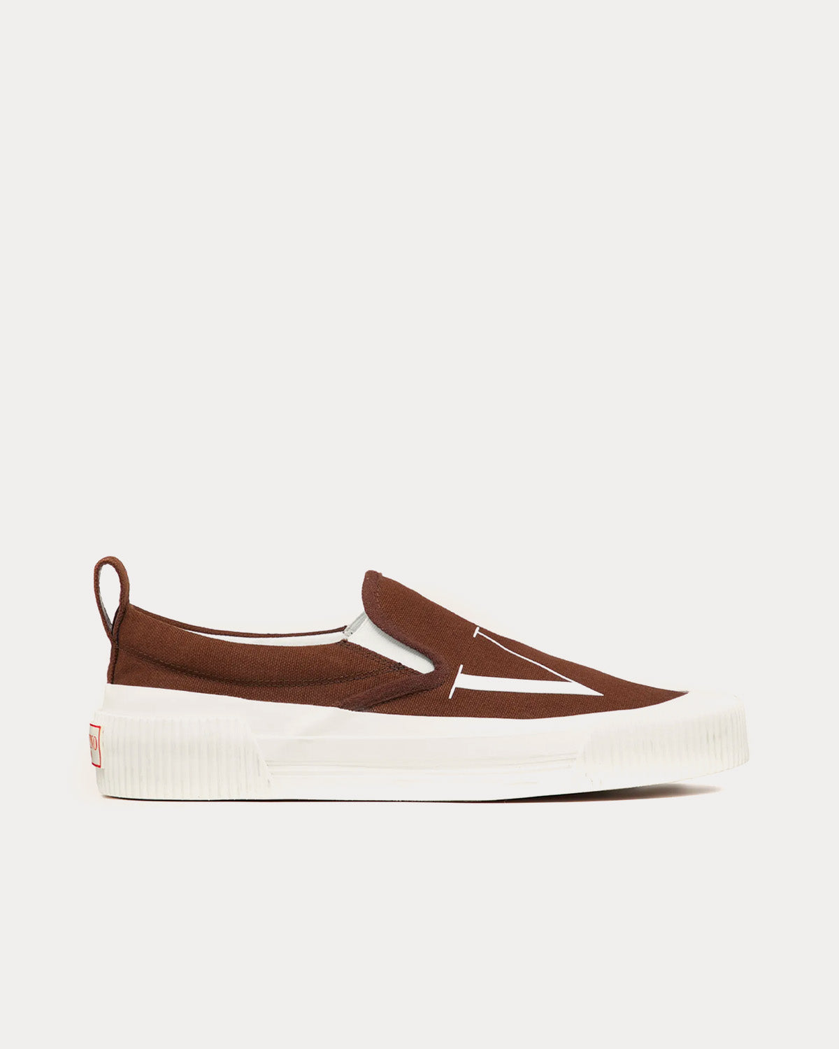 Valentino VLTN Fabric Fontdant / White Slip On Sneakers - 1