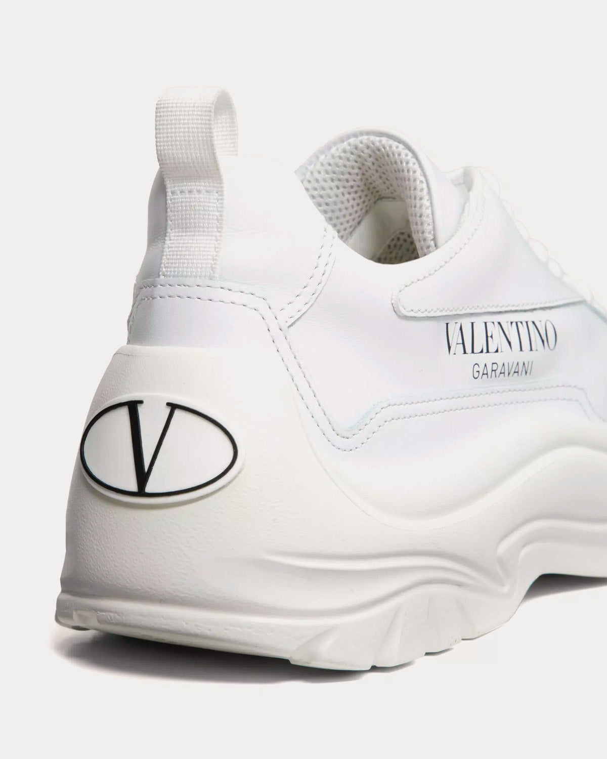 Valentino Gumboy Calfskin White / White Low Top Sneakers - 5