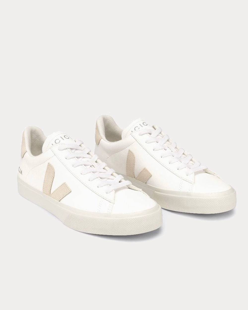 Veja X Icicle Campo Chromefree Icicle White Sable Low Top Sneakers - 2