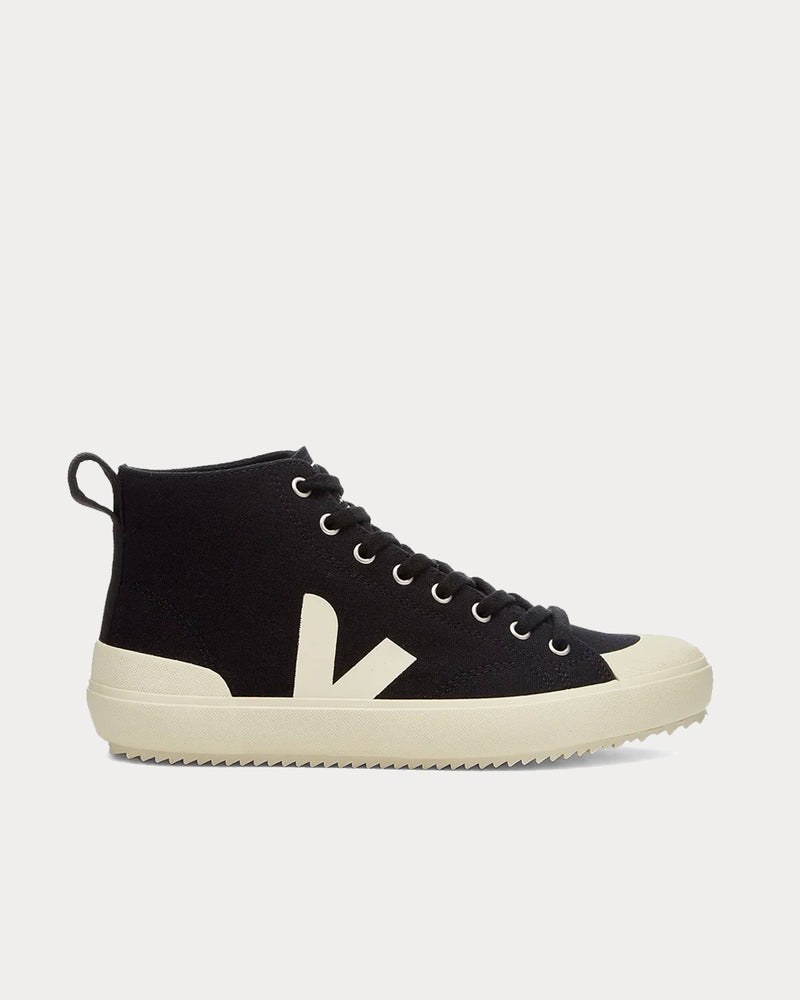 Veja Nova Canvas Vegan Black High Top Sneakers - 1