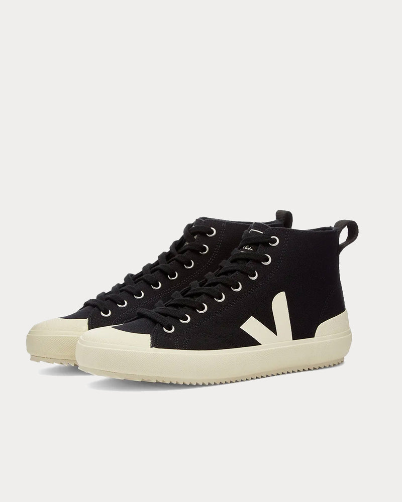 Veja Nova Canvas Vegan Black High Top Sneakers - 2