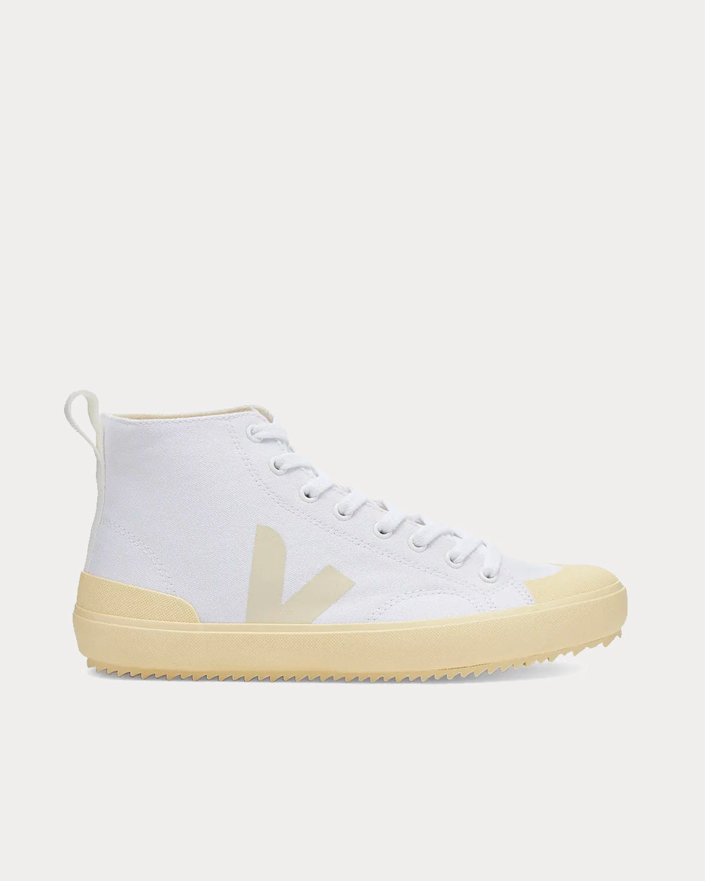 Veja Nova Canvas Vegan White & Butter High Top Sneakers - 1