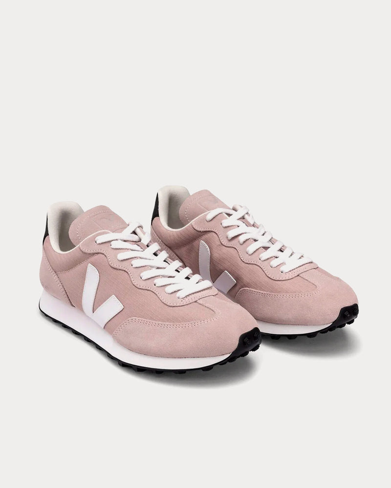 Veja Rio Branco Suede-Panelled Pink Low Top Sneakers - 2