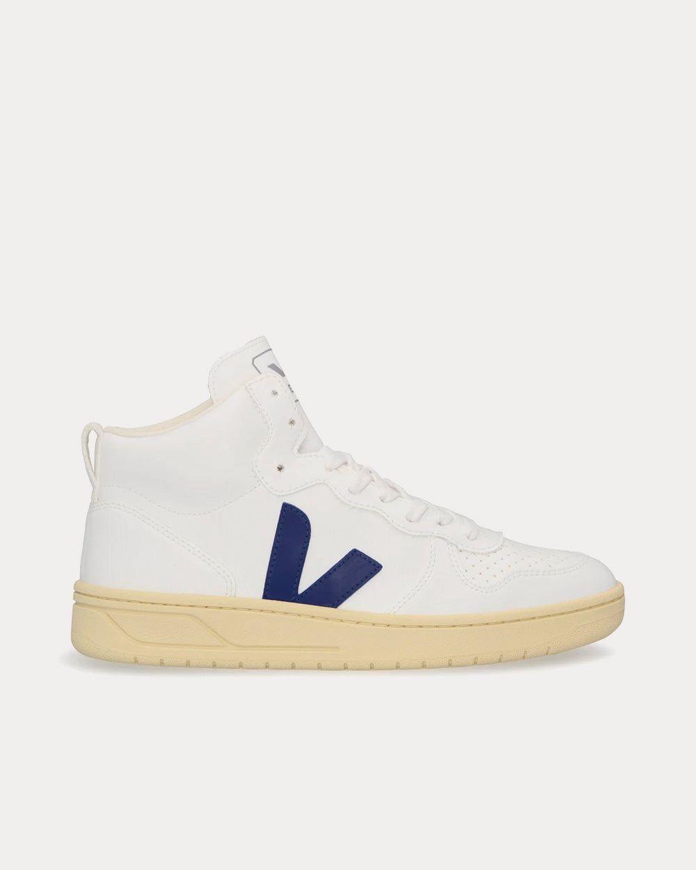 Veja V-15 CWL White / Cobalt / Butter Sole High Top Sneakers - 1