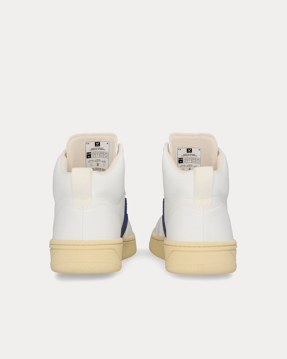 Veja V-15 CWL White / Cobalt / Butter Sole High Top Sneakers - 4