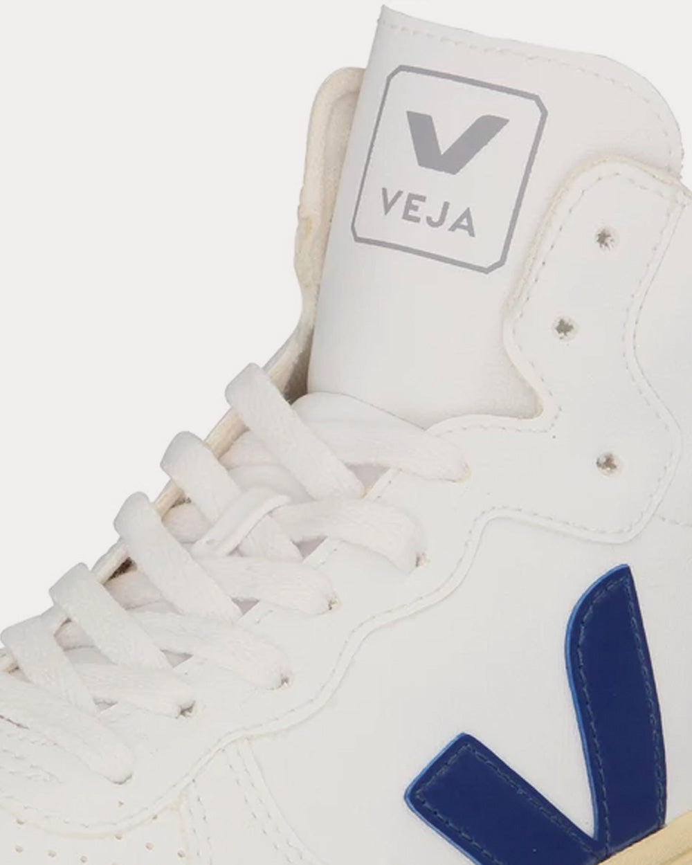 Veja V-15 CWL White / Cobalt / Butter Sole High Top Sneakers - 5